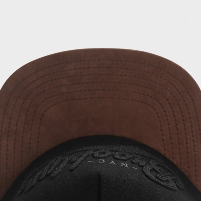 Trendy flat brimmed snapback hatsadjustable woolen hat brooklyn for men and women