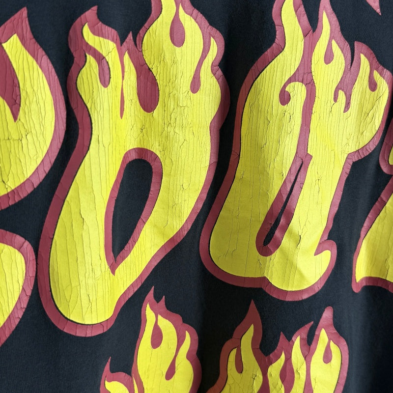 Unisex Vintage T Shirts Soul on Fire Limited Edition â€?Heavyweight Washed & Distressed Finish