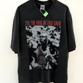 Unisex Vintage T Shirts MJ Undefeated Ruler Limited Edition â€?Heavyweight Distressed Wash Short-Sleeve T-Shirt. Crafted from custom heavyweight brushed fabric with a vintage feel. Features a premium combination of white ink direct printing and Amer