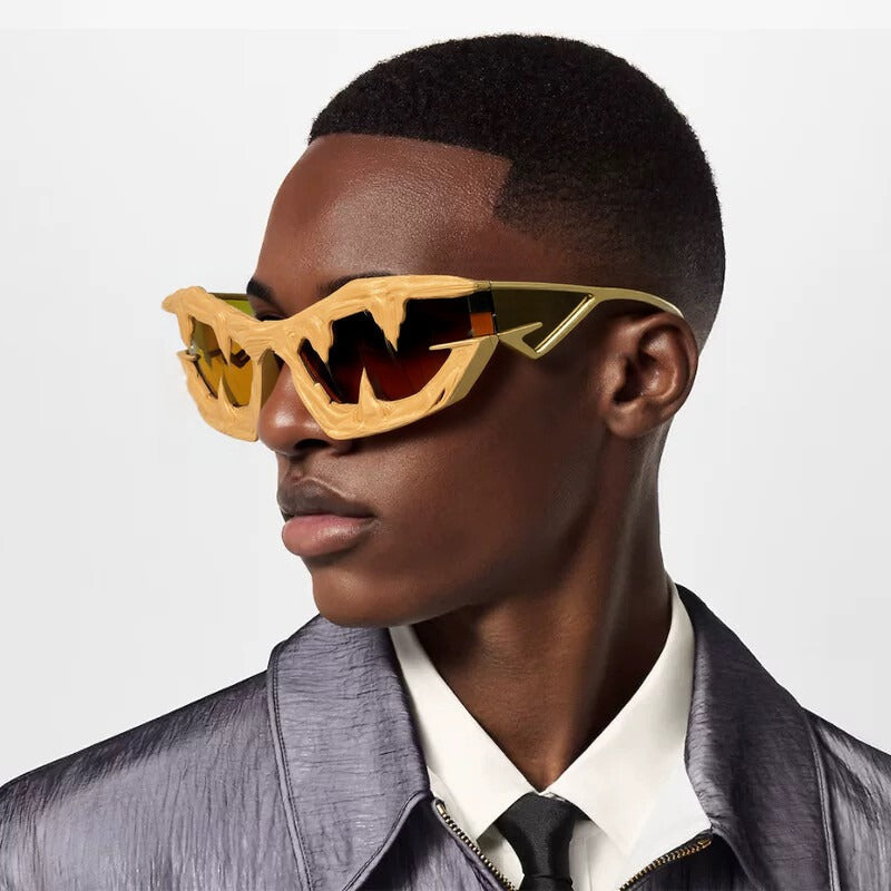 Trendy punk glasses special-shaped epoxy y2k