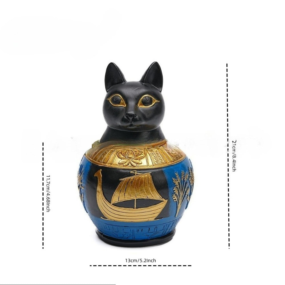 Pet Urn Egyptian Pharaoh Pet Urn Old Gods Protect Anubis God Dog Death Urn Cat Jar Ornament