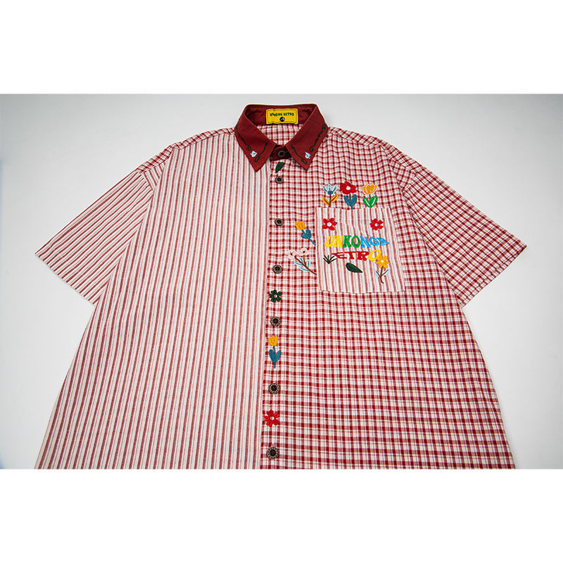Unisex vintage T-shirt Polo shirt with a stand-up collar