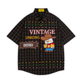 Unisex vintage T-shirt Polo shirt with a stand-up collar
