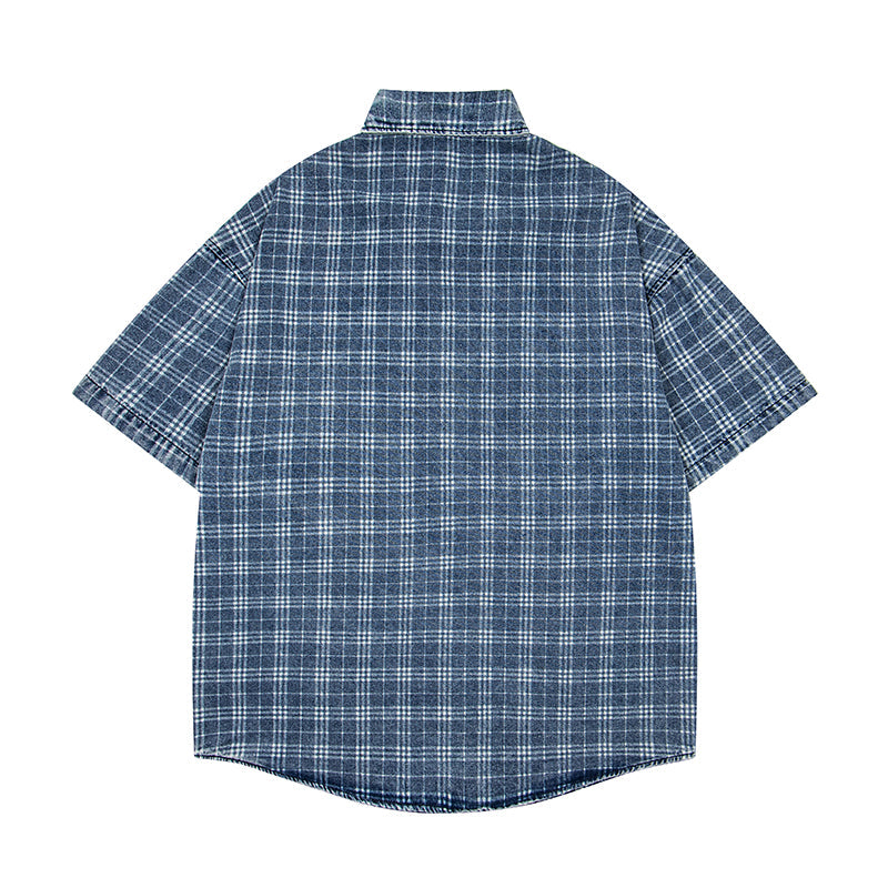 Unisex vintage T-shirt Polo shirt with a stand-up collar