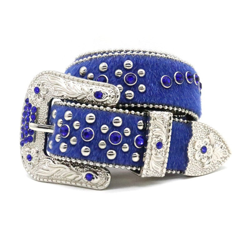 Hip-Hop Punk Rhinestone Belt y2k