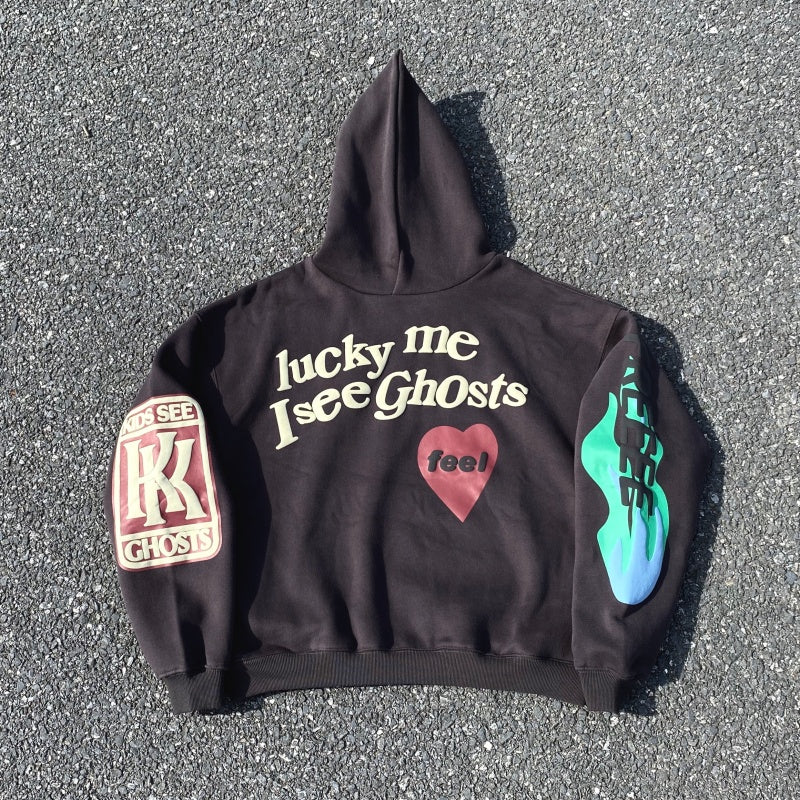 Unisex Vintage Hoodie  CPFM x KIDS SEE GHOSTS Limited Edition â€?Original brushed fabric with raised puff print.