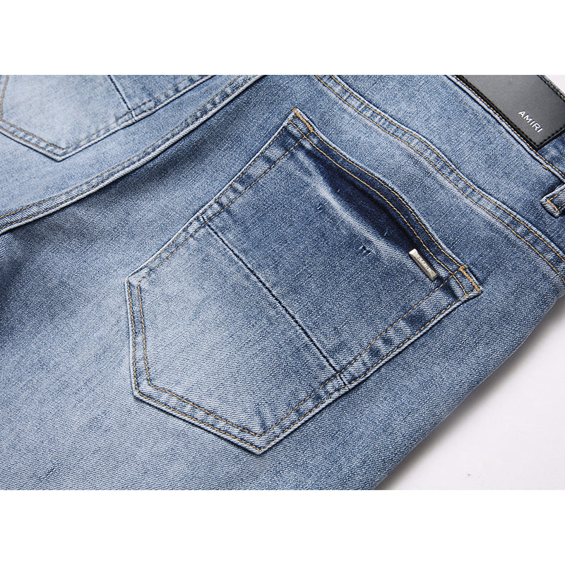 AMIRI Jeans High-quality distressed pure cotton