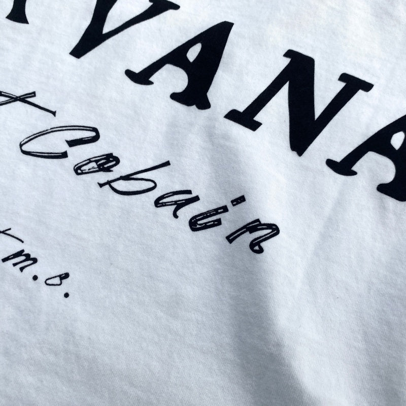 Unisex Vintage T Shirts White Ink Direct-to-Garment Printing â€?High-Street Retro Style