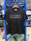 Satoshi Nakamoto t shirt High-quality heavyweight streetwear with a vintage, distressed aesthetic.