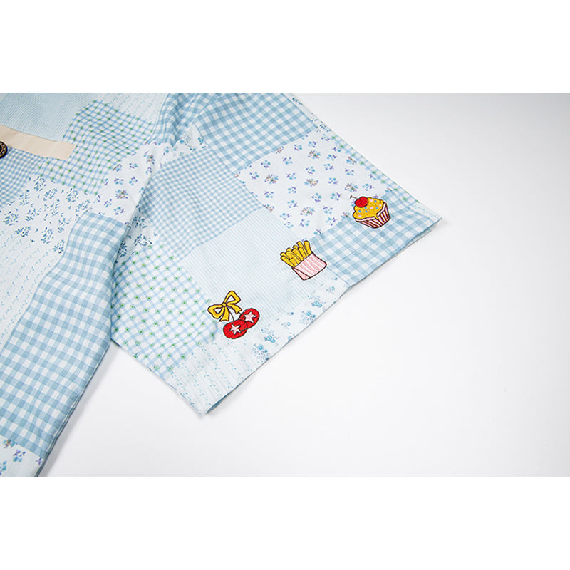 Unisex vintage T-shirt Polo shirt with a stand-up collar