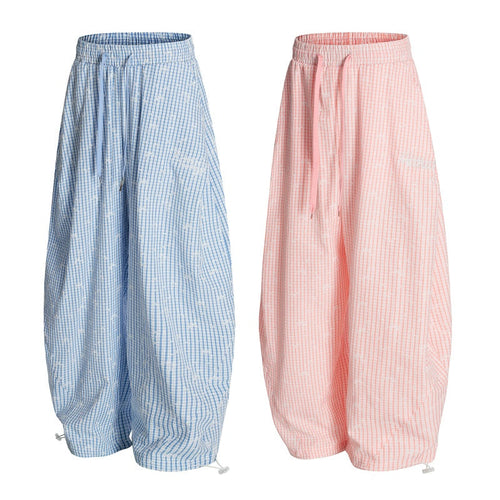 American-style streetwear harem pants Airy Textured Weave Loose Draped Street Cut