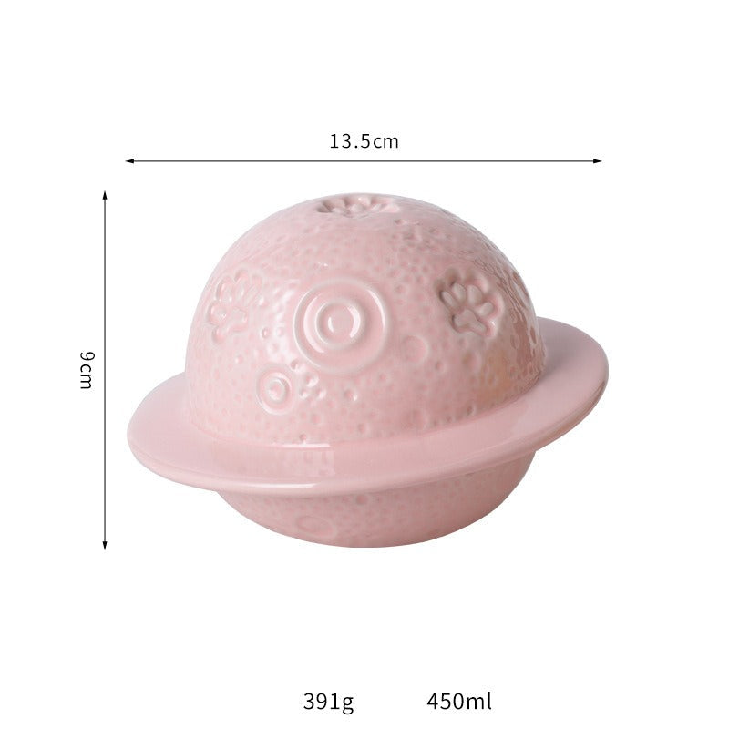 Pet Urn Ceramic Phnom Penh Planet Urn Pet Urn Light Luxury Cosmic Starry Sky Accompanying Cat Dog Death Memorial