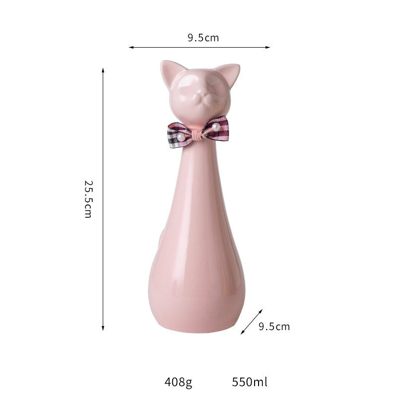 Pet Urn Ceramic Kitten Urn Commemorative Jar Pet Cat Urn Pet Cremation Jar Pet Aftercare Funeral Supplies