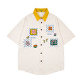 Unisex vintage T-shirt Polo shirt with a stand-up collar