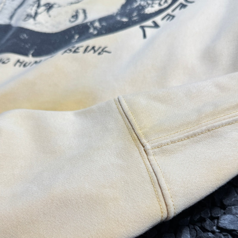 Unisex Vintage Hoodie [Fading Sunset Yellow] PalyHollywood SS25 Save the Queen Limited Edition