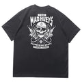 Mens T-shirt Vintage American-style Motorcycle-style skull print