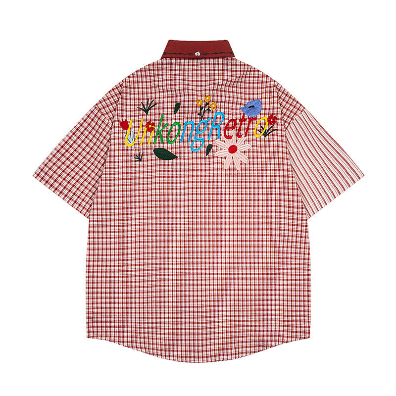 Unisex vintage T-shirt Polo shirt with a stand-up collar