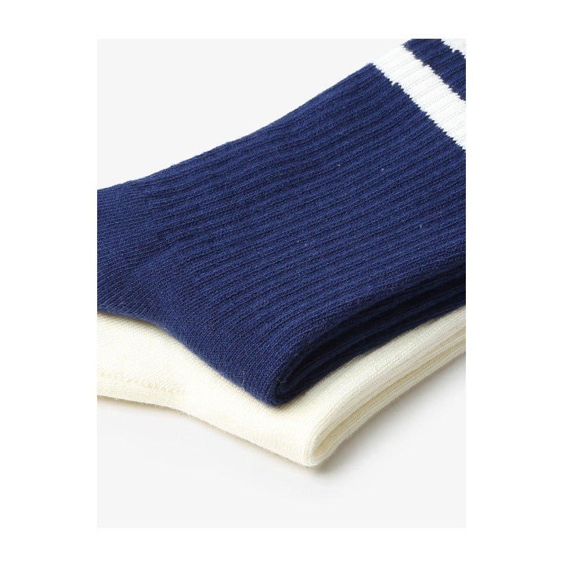 Men socks summer stripes cotton long tube