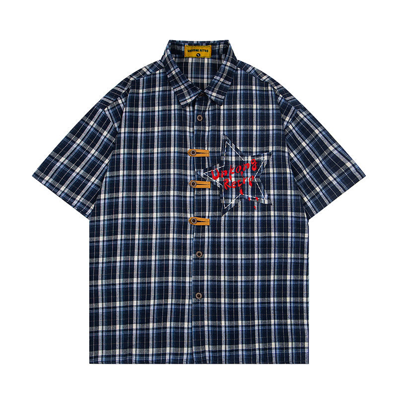 Unisex vintage T-shirt Polo shirt with a stand-up collar