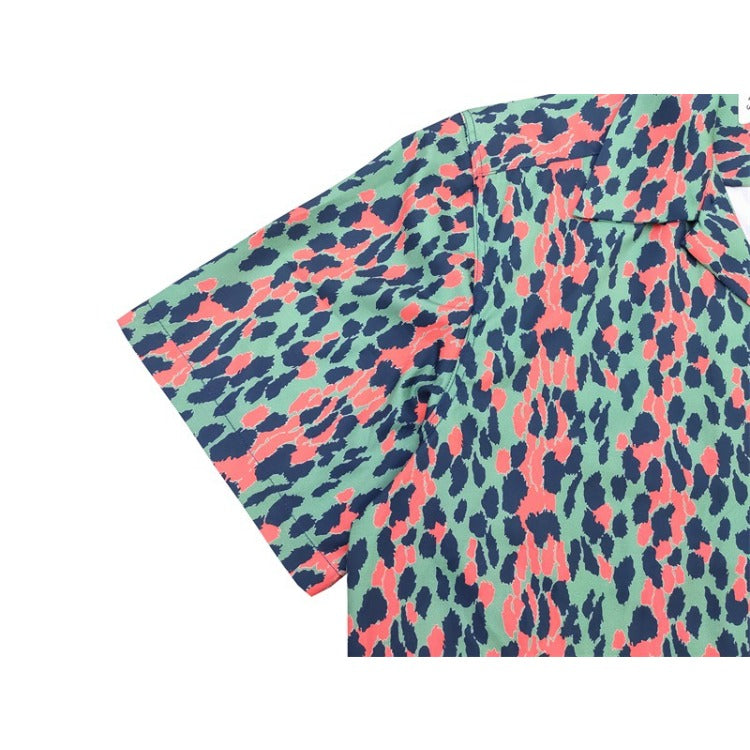GUILTYPARTIES TIGER Shirts Thin leopard print short-sleeved Takuya Kimura Same shirt for men and women
