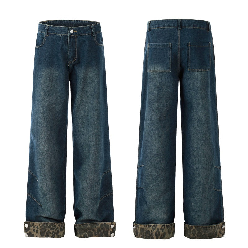 American-style streetwear harem pants Relaxed straight loose streetwear cut