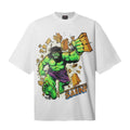 Saint Michael T Shirts Clean White Oversized Superhero Mashup Graphic