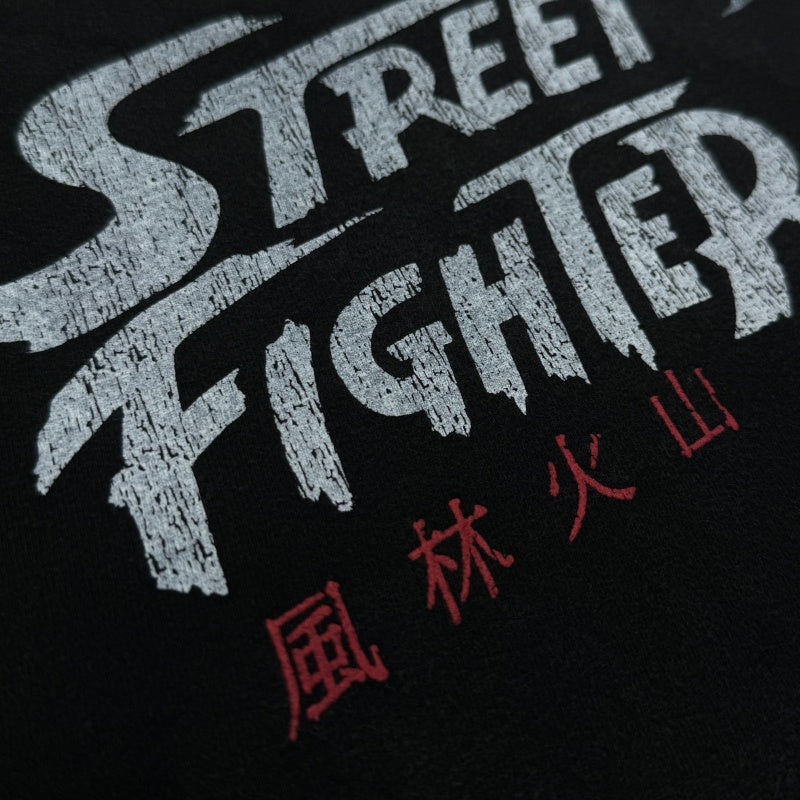 Unisex Vintage T Shirts Street Fighter Wind, Forest, Fire, Mountain Limited Edition â€?High-Street Style Featuring Premium Distressed Wash Craftsmanship