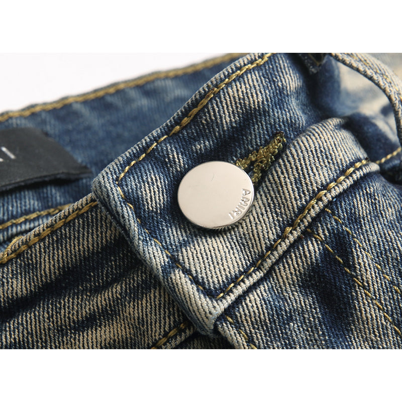 AMIRI Jeans High-quality distressed pure cotton