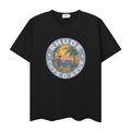 RHUDE T Shirts Faded Tropical Circle Print
