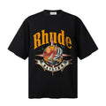 RHUDE T Shirts Old-School Rhude Car Badge Art