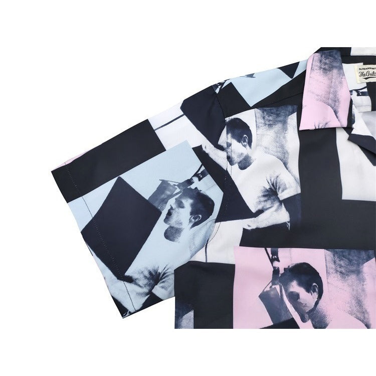 GUILTYPARTIES TIGER Shirts CHET BAKER CHAT BAKER Hawaiian Casual Short Sleeve Shirt Men