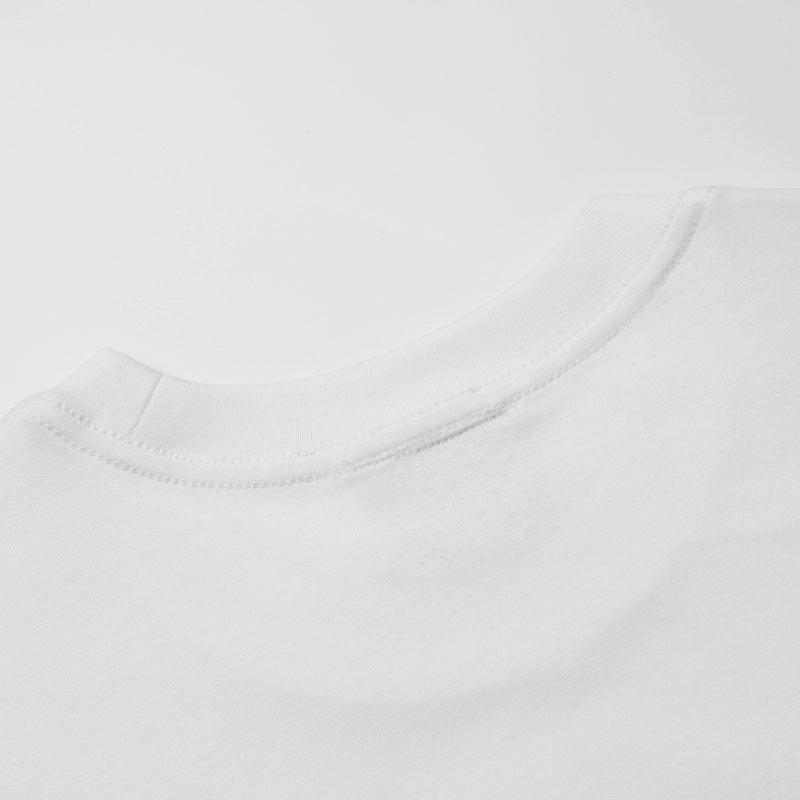 BIG FACE Drop-Shoulder Tank Top High-street vintage style featuring a small neckline, white-ink digital direct-to-garment (DTG) printing, and a heavy-duty, distressed wash finish; crafted from 260g double-yarn plain-knit fabric.