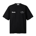 RHUDE T Shirts Cream‑Toned Heraldic Vase Back Artwork