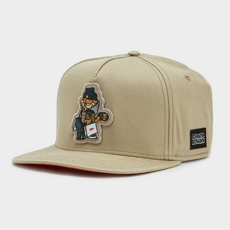 Trendy flat brimmed snapback hatscartoon