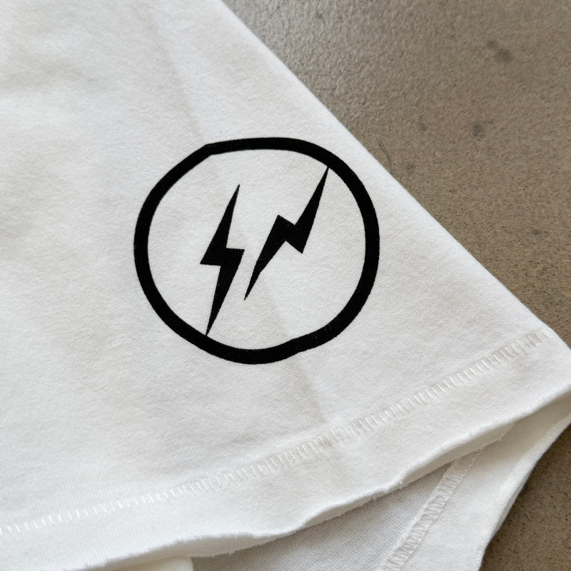 Unisex Vintage T Shirts Saint x Hiroshi Fujiwara IT'S A START Limited Collaboration â€?Authentic-spec 320g heavyweight fabric (retaining weight after washing); vintage single-stitch and blind-stitch construction; garment-dyed with enzyme-abrasion wa