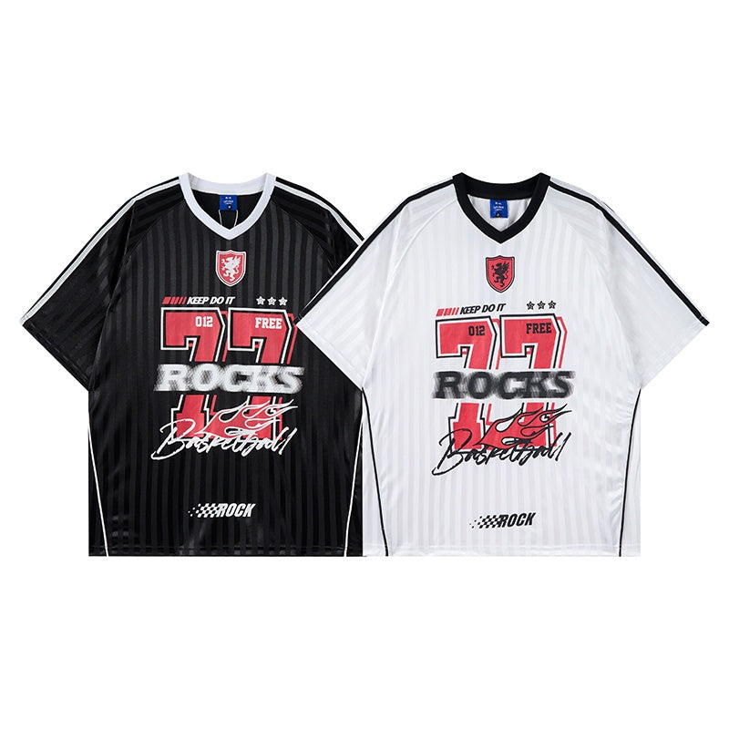 Unisex vintage T-shirts  No. 77 Fashionable Digital Stripes