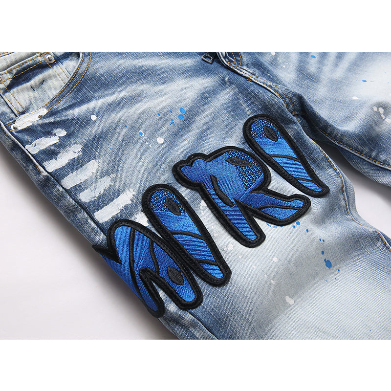 AMIRI Jeans High-quality distressed pure cotton