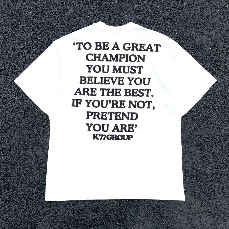 Unisex Vintage T Shirts Legendary Boxing Champion Ali Limited Edition: A high-street short-sleeve tee featuring West Coast street graffiti and hip-hop aesthetics. Crafted with a heavyweight fabric and a distressed wash finish, it showcases direct-t