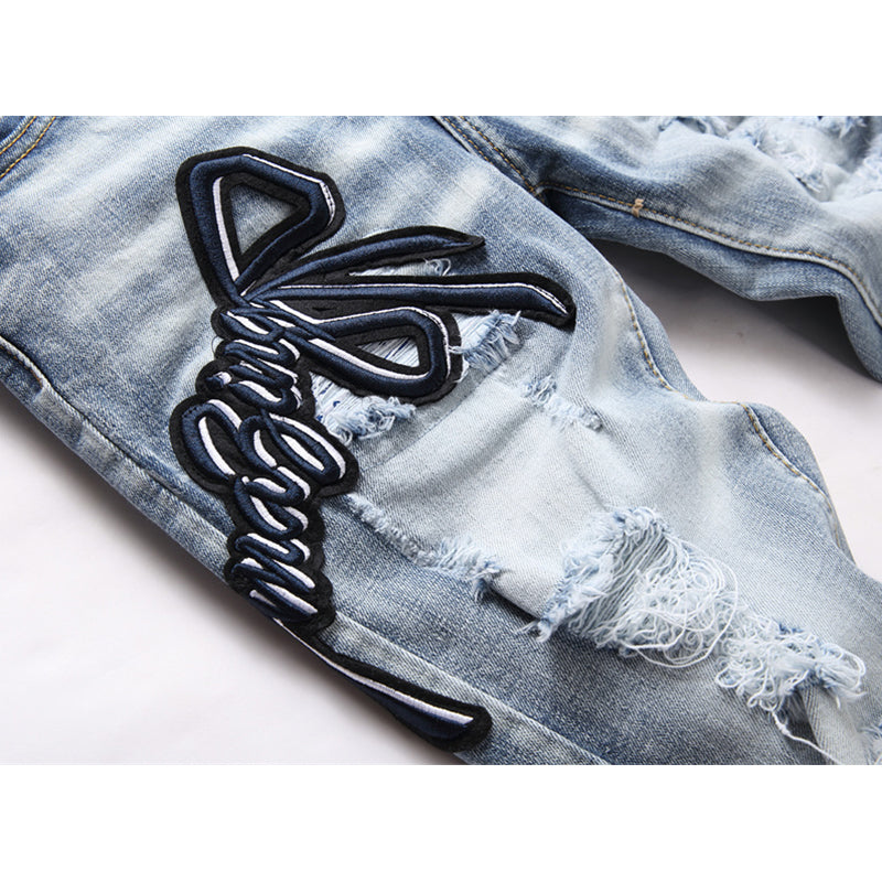 AMIRI Jeans High-quality distressed pure cotton