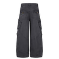 American-style streetwear harem pants Retro Heavy Fabric Multi Compartment