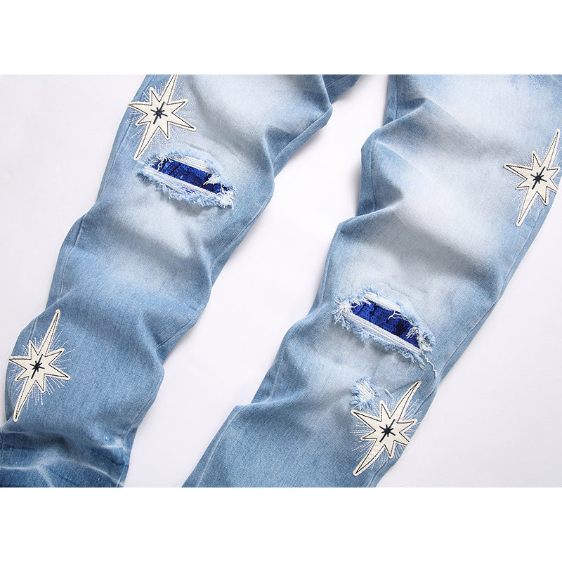 AMIRI Jeans High-quality distressed pure cotton