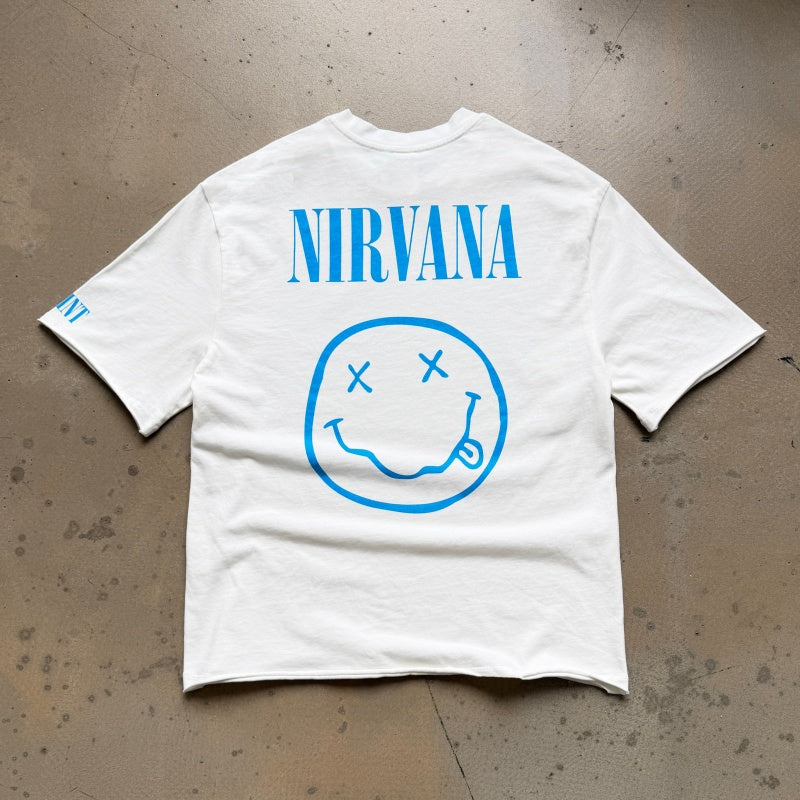 Unisex Vintage T Shirts SAINT × NIRVANA × LEGO Three-Way Collaboration Dollar Baby Limited Edition â€?Features heavyweight 320g fabric (matching the original specifications even after washing) and vintage single-stitch, top-and-bottom hem constructi