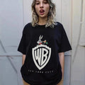 Mens T-shirt Vintage Trendy brand Bugs Bunny cartoon print (as worn by Justin Bieber)