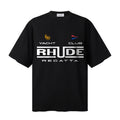 RHUDE T Shirts Regatta‑Inspired Multi‑Emblem Front Graphic