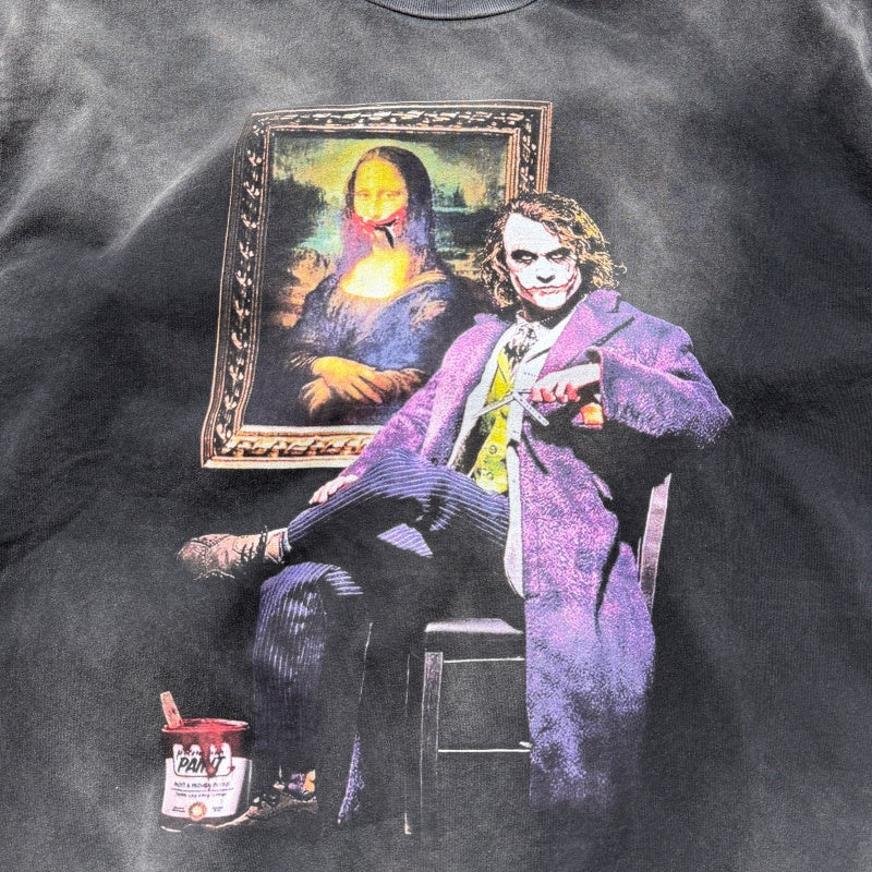 Unisex Vintage T Shirts Saint × Joker Artist Limited Edition Collaboration T-Shirt. Features authentic-spec 280g heavyweight fabric that retains its quality after washing. Crafted with vintage-style single-stitch and heaven-and-earth (blind stitc