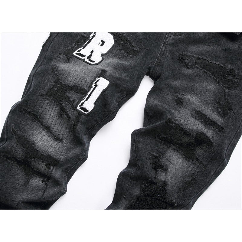 AMIRI Jeans High-quality distressed pure cotton