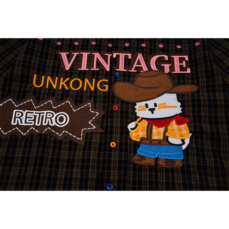 Unisex vintage T-shirt Polo shirt with a stand-up collar