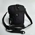 Mens Stussy Bag STUY Men's Plaid Vertical Shoulder Crossbody Bag