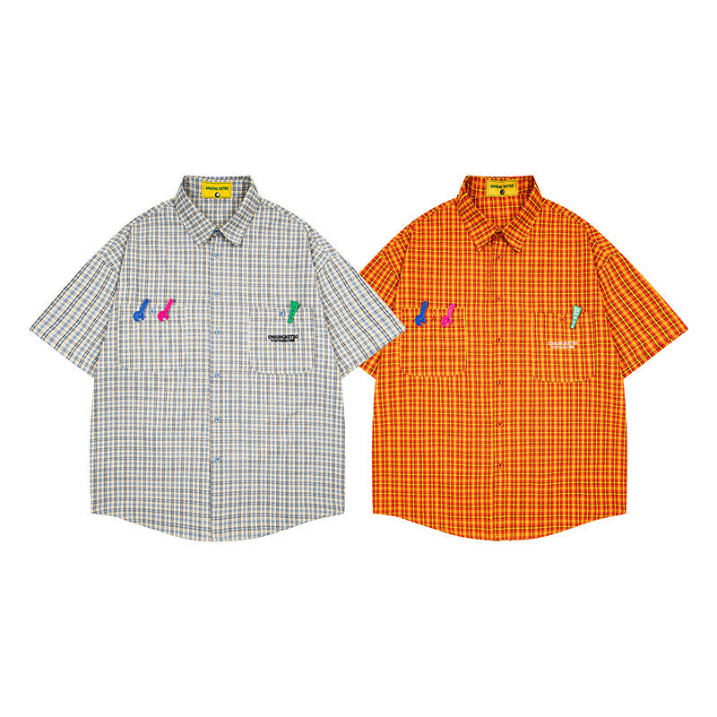 Unisex vintage T-shirt Polo shirt with a stand-up collar