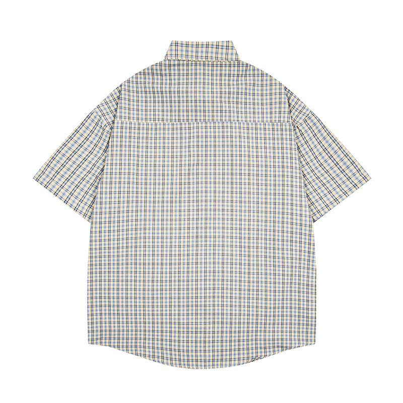 Unisex vintage T-shirt Polo shirt with a stand-up collar